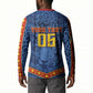 Custom DR Congo Football Button Sweatshirt Leopard Jaguar Tribal Pattern With Flags