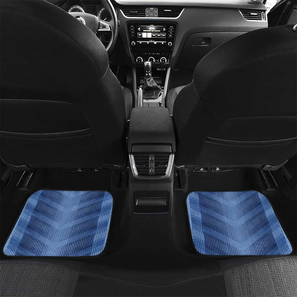 Custom DR Congo Football Car Mats Leopard Jaguar Tribal Pattern With Flags