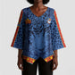 Custom DR Congo Football Kimono Sleeve Blouse Leopard Jaguar Tribal Pattern With Flags