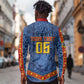 Custom DR Congo Football Long Sleeve Button Shirt Leopard Jaguar Tribal Pattern With Flags
