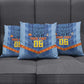 Custom DR Congo Football Pillow Cover Leopard Jaguar Tribal Pattern With Flags