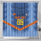 Custom DR Congo Football Shower Curtain Leopard Jaguar Tribal Pattern With Flags