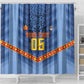 Custom DR Congo Football Shower Curtain Leopard Jaguar Tribal Pattern With Flags