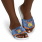 Custom DR Congo Football Slide Sandals Leopard Jaguar Tribal Pattern With Flags