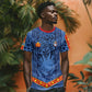 Custom DR Congo Football T shirt Leopard Jaguar Tribal Pattern With Flags