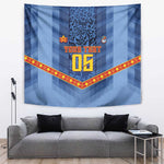 Custom DR Congo Football Tapestry Leopard Jaguar Tribal Pattern With Flags