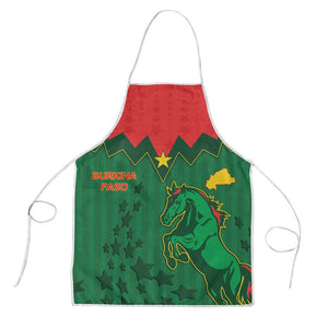 Football Burkina Faso Apron Rising Star And Horse Sport Style - African Pride