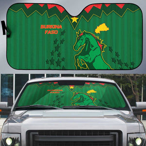 Football Burkina Faso Auto Sun Shade Rising Star And Horse Sport Style - African Pride