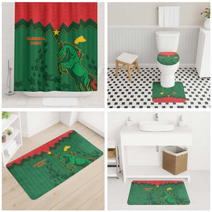 Football Burkina Faso Bathroom Set Rising Star And Horse Sport Style - African Pride