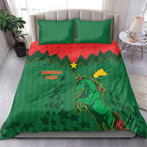 Football Burkina Faso Bedding Set Rising Star And Horse Sport Style - African Pride