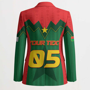 Custom Football Burkina Faso Blazer Rising Star And Horse Sport Style - African Pride