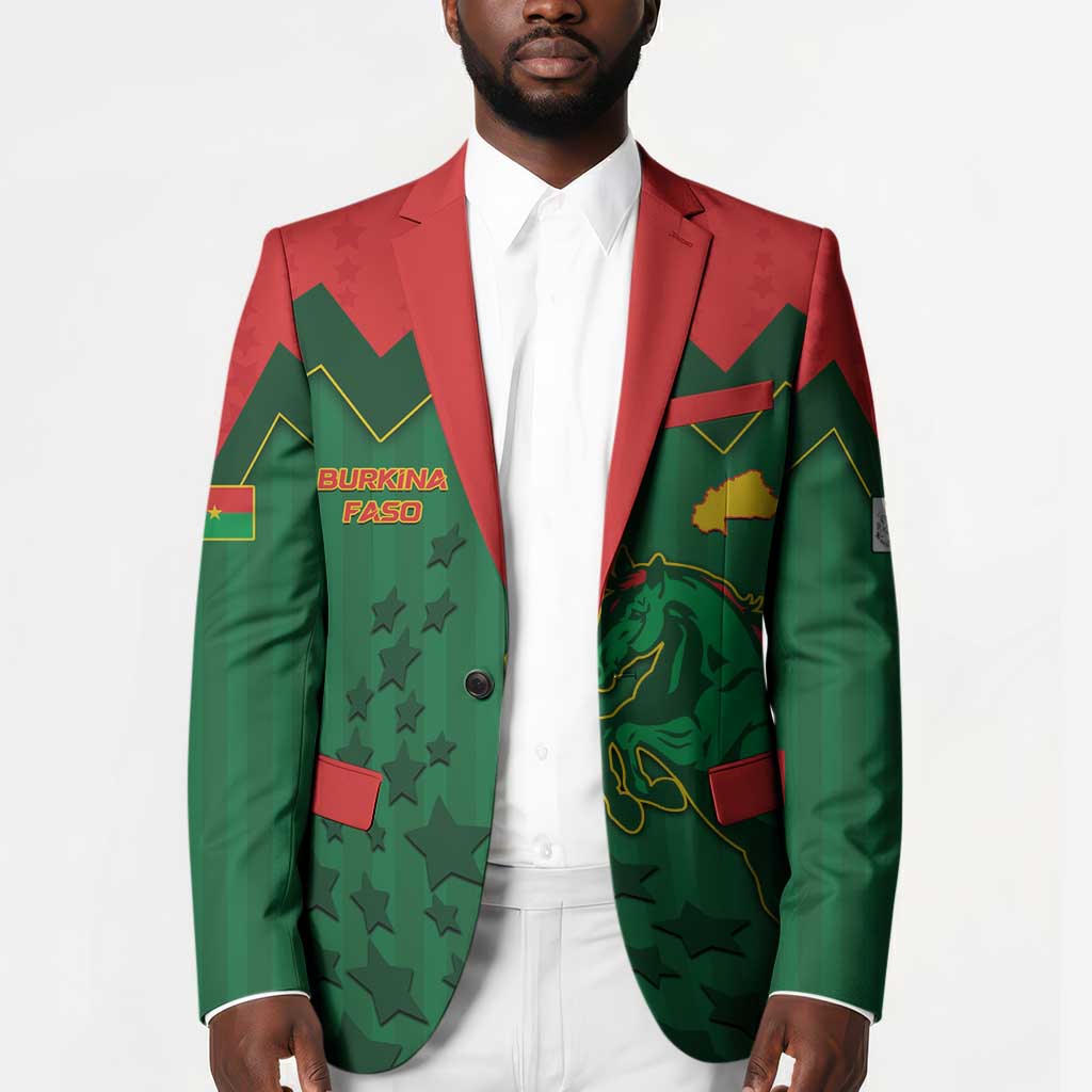 Custom Football Burkina Faso Blazer Rising Star And Horse Sport Style - African Pride