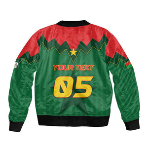 Custom Football Burkina Faso Bomber Jacket Rising Star And Horse Sport Style - African Pride
