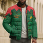 Custom Football Burkina Faso Bomber Puffer Jacket Rising Star And Horse Sport Style - African Pride