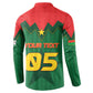 Custom Football Burkina Faso Button Sweatshirt Rising Star And Horse Sport Style