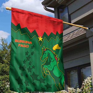 Football Burkina Faso Garden Flag Rising Star And Horse Sport Style - African Pride