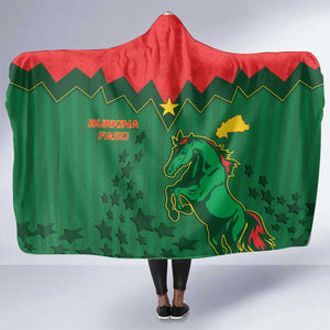 Football Burkina Faso Hooded Blanket Rising Star And Horse Sport Style - African Pride