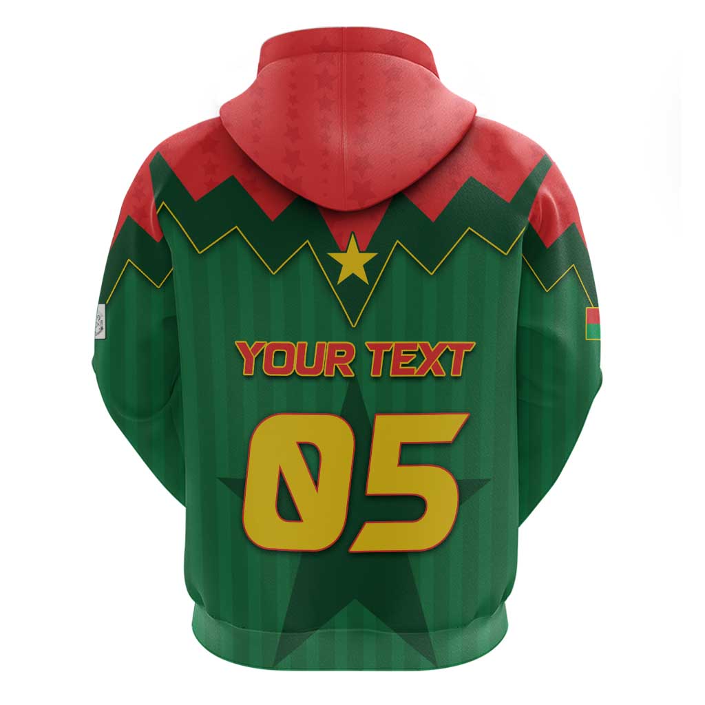Custom Football Burkina Faso Hoodie Rising Star And Horse Sport Style - African Pride