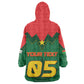 Custom Football Burkina Faso Kid Wearable Blanket Hoodie Rising Star And Horse Sport Style - African Pride
