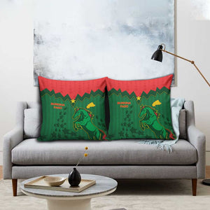 Football Burkina Faso Pillow Cover Rising Star And Horse Sport Style - African Pride