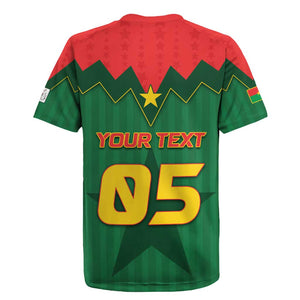 Custom Football Burkina Faso Rugby Jersey Rising Star And Horse Sport Style - African Pride