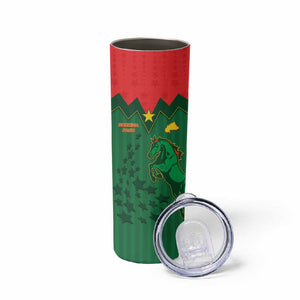 Custom Football Burkina Faso Skinny Tumbler Rising Star And Horse Sport Style - African Pride