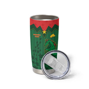 Custom Football Burkina Faso Tumbler Cup Rising Star And Horse Sport Style - African Pride