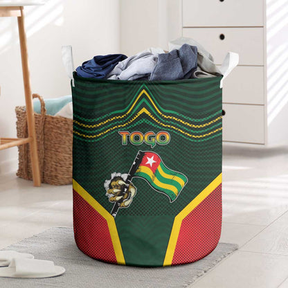 Togo Laundry Basket Lion Claw Flag Sport Style - African Pride