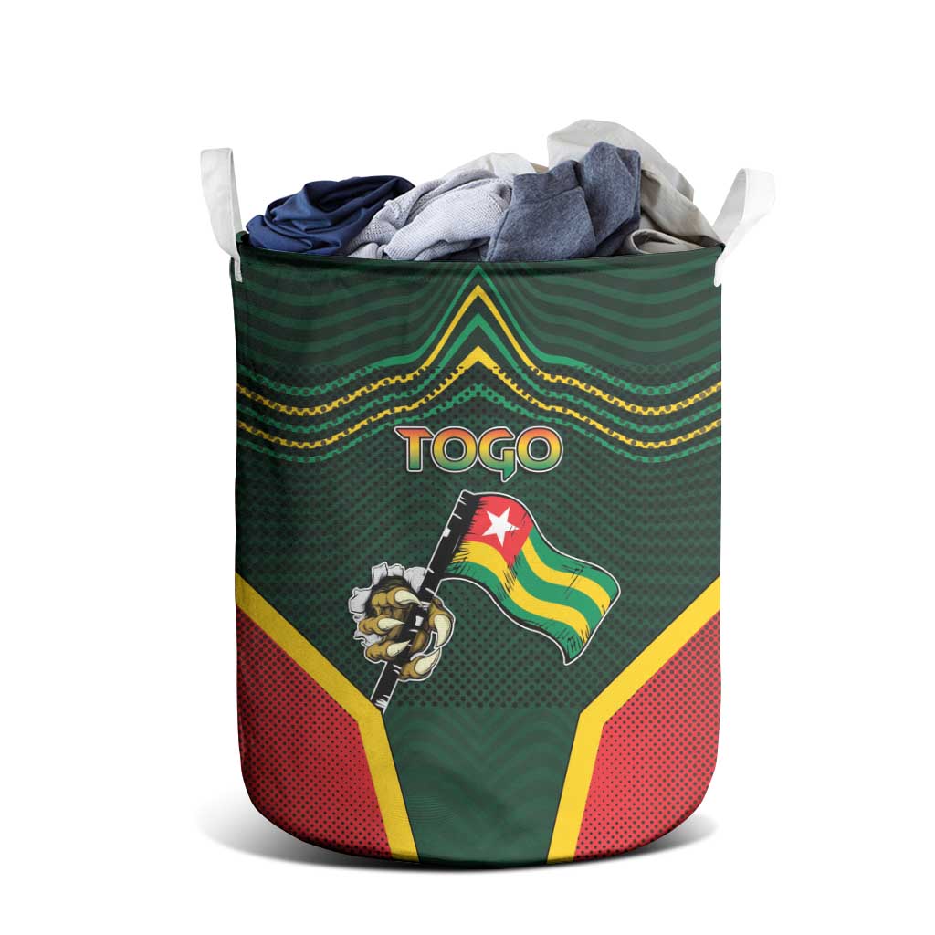 Togo Laundry Basket Lion Claw Flag Sport Style - African Pride