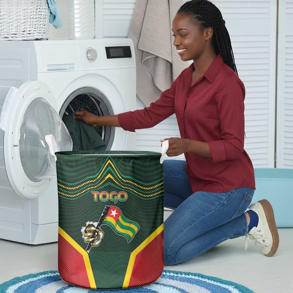 Togo Laundry Basket Lion Claw Flag Sport Style - African Pride