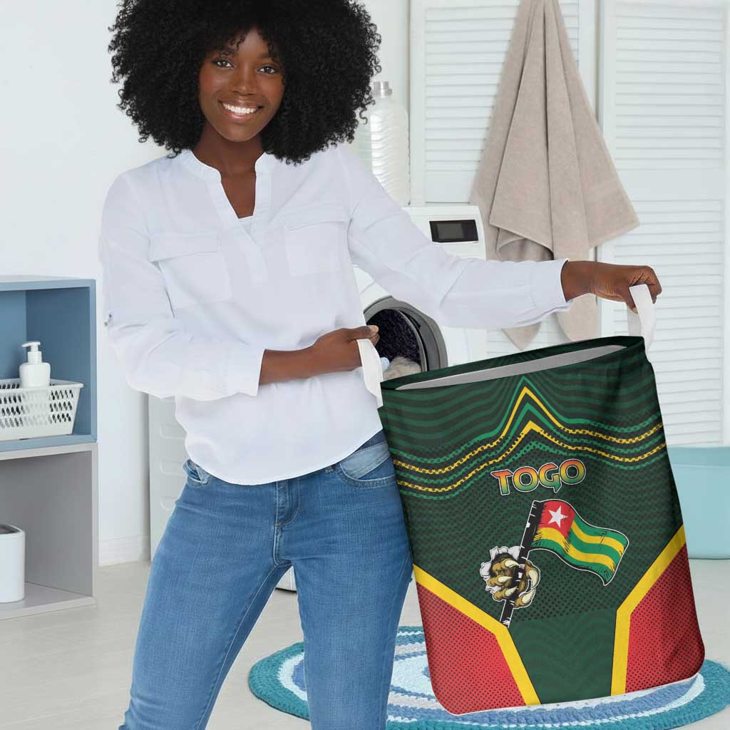 Togo Laundry Basket Lion Claw Flag Sport Style - African Pride