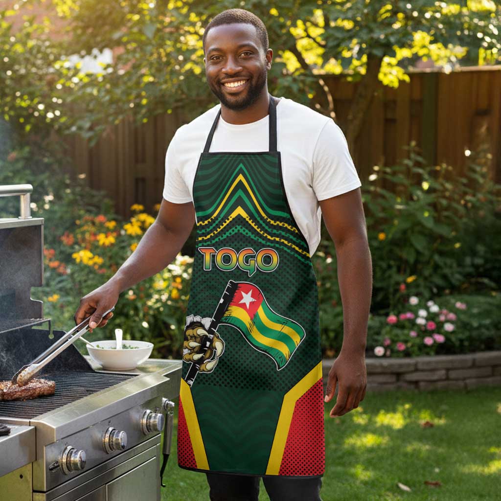 Togo Apron Lion Claw Flag Sport Style - African Pride