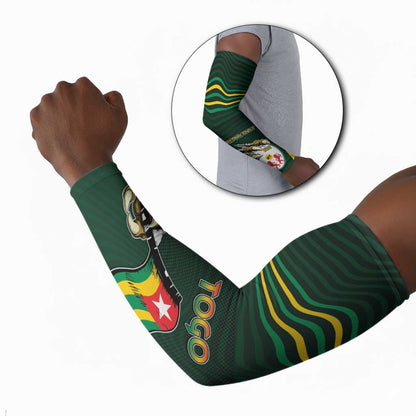 Personalized Togo Arm Sleeves Lion Claw Flag Sport Style - African Pride