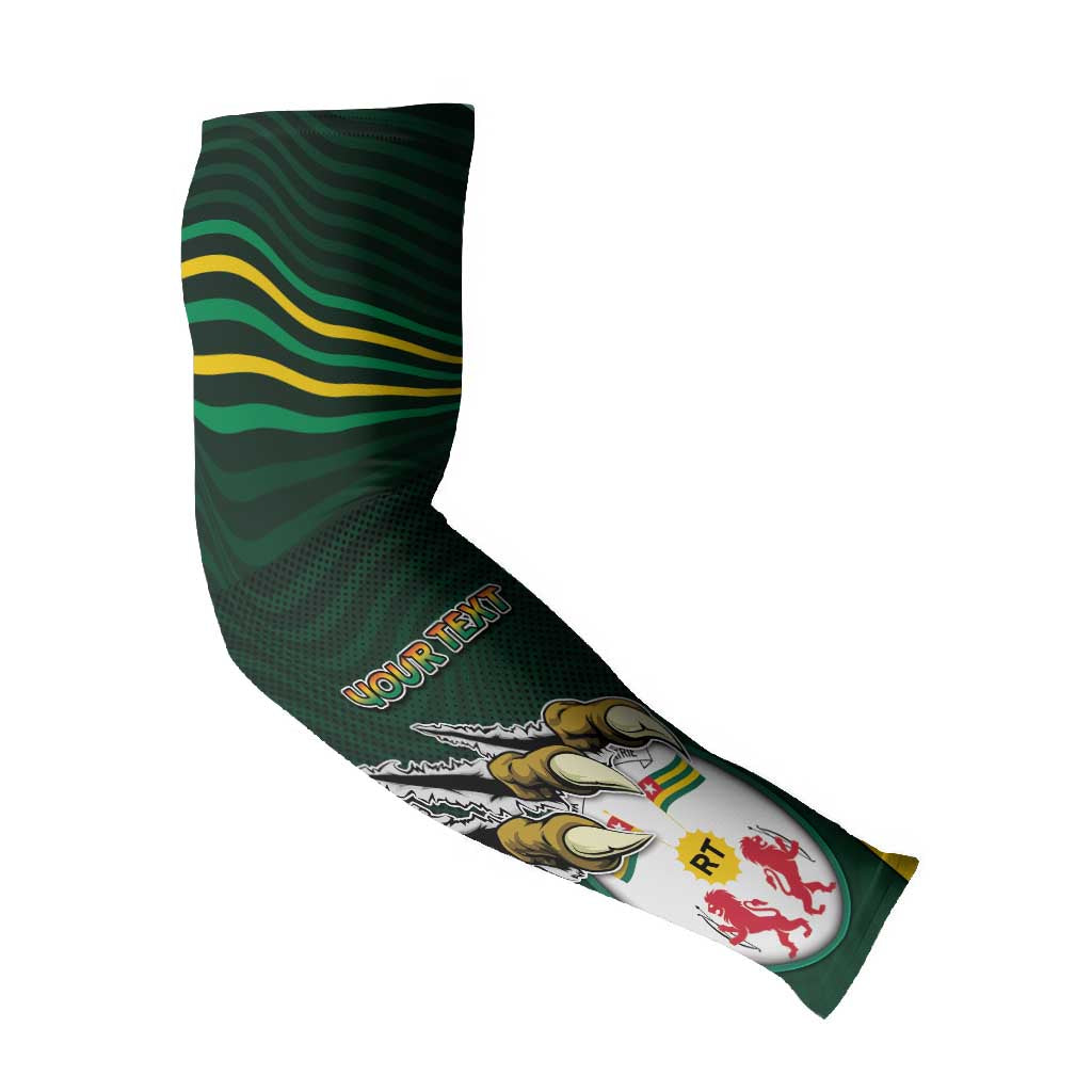 Personalized Togo Arm Sleeves Lion Claw Flag Sport Style - African Pride