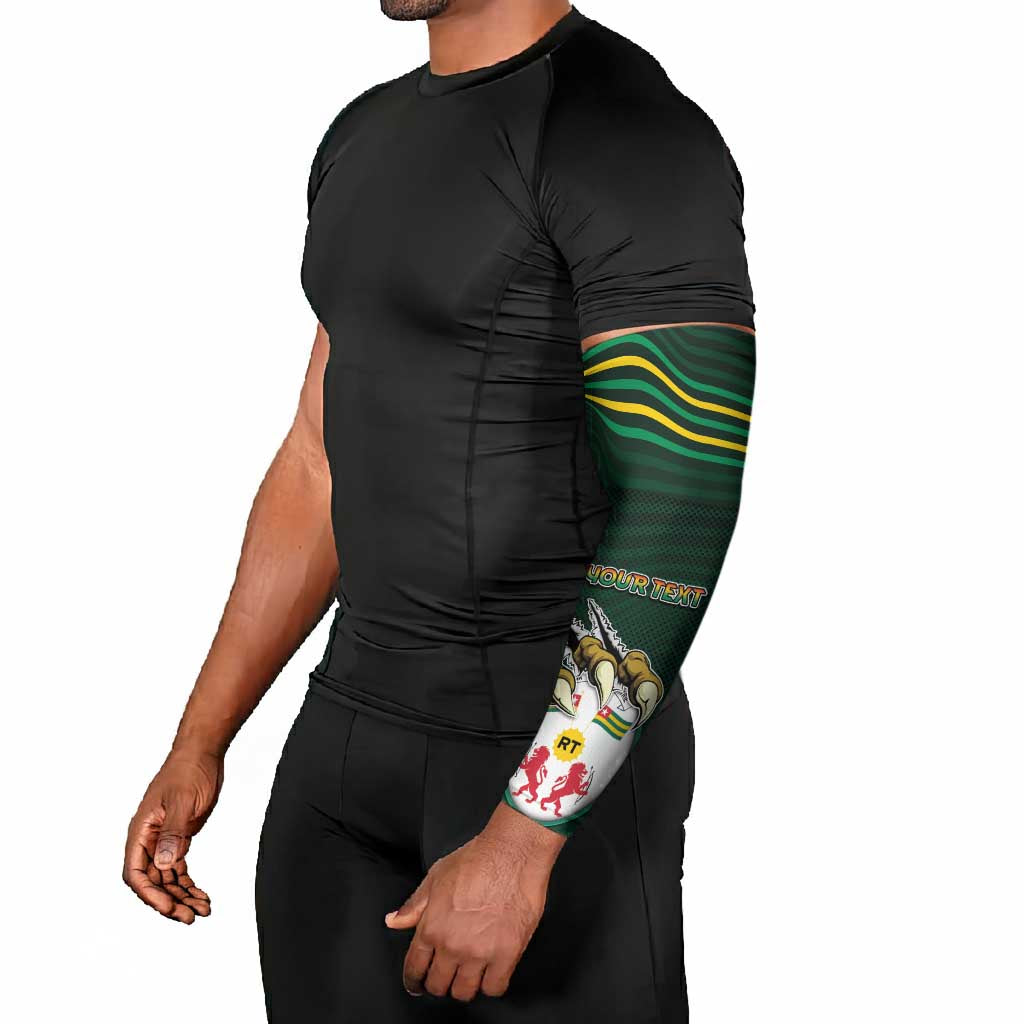 Personalized Togo Arm Sleeves Lion Claw Flag Sport Style - African Pride