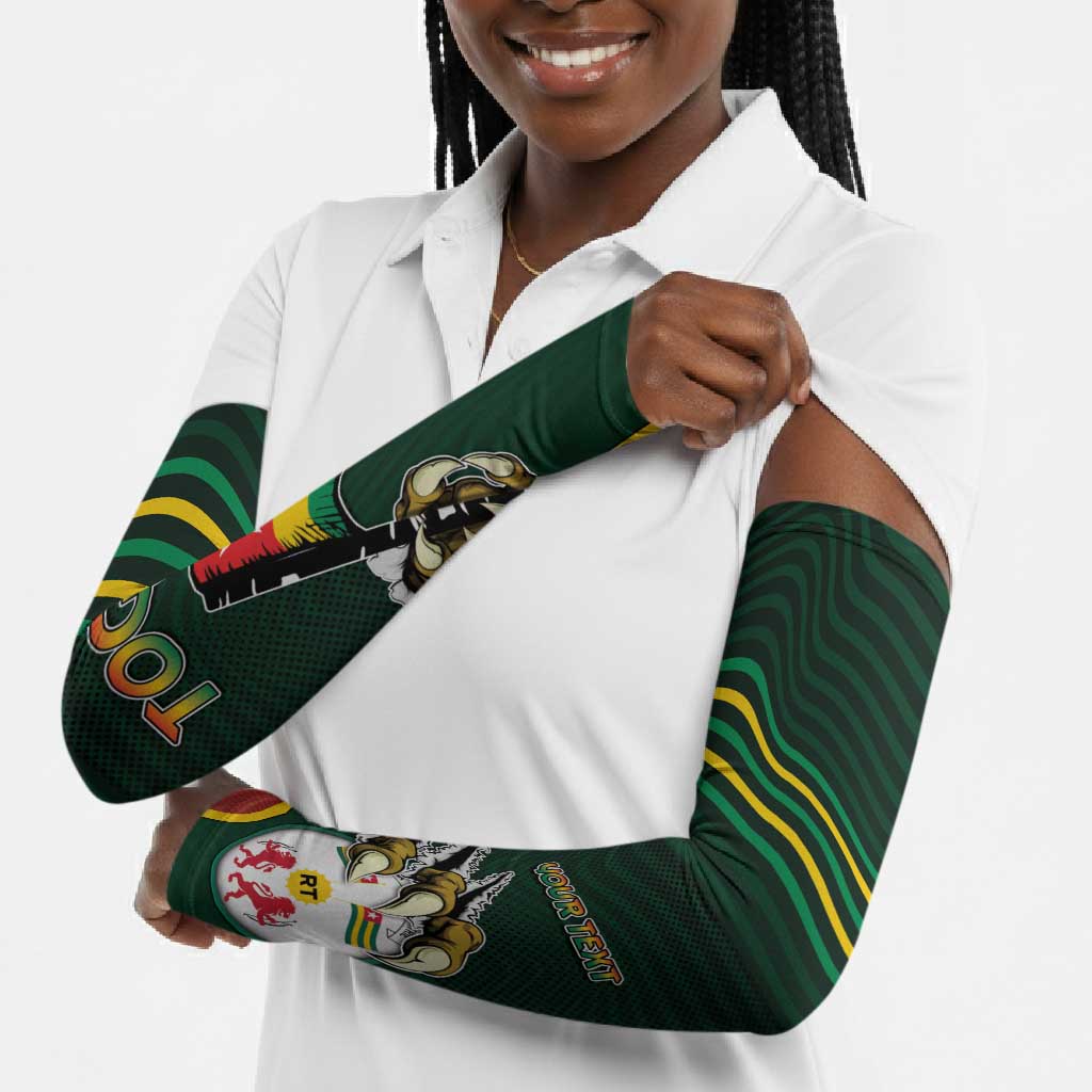 Personalized Togo Arm Sleeves Lion Claw Flag Sport Style - African Pride