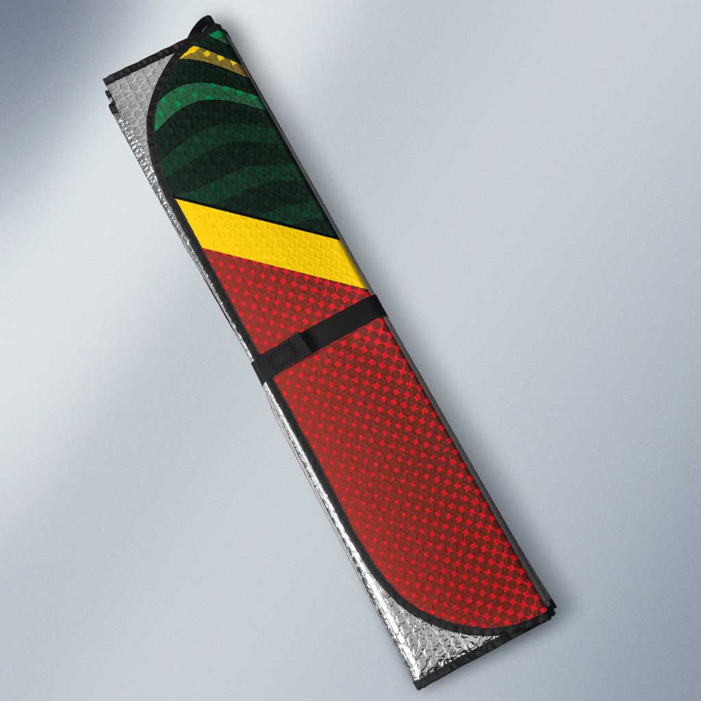 Togo Auto Sun Shade Lion Claw Flag Sport Style - African Pride