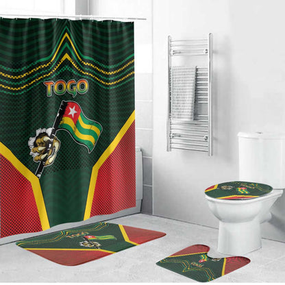 Togo Bathroom Set Lion Claw Flag Sport Style - African Pride