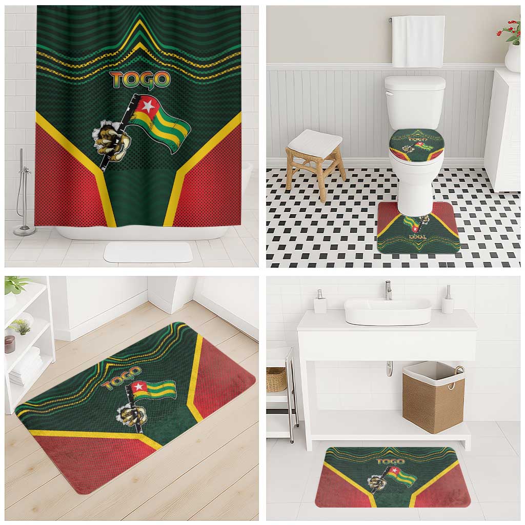 Togo Bathroom Set Lion Claw Flag Sport Style - African Pride