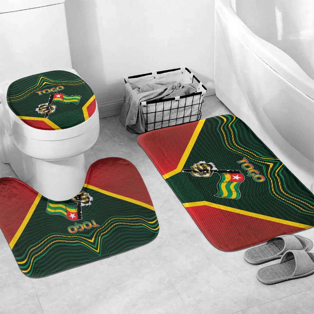 Togo Bathroom Set Lion Claw Flag Sport Style - African Pride