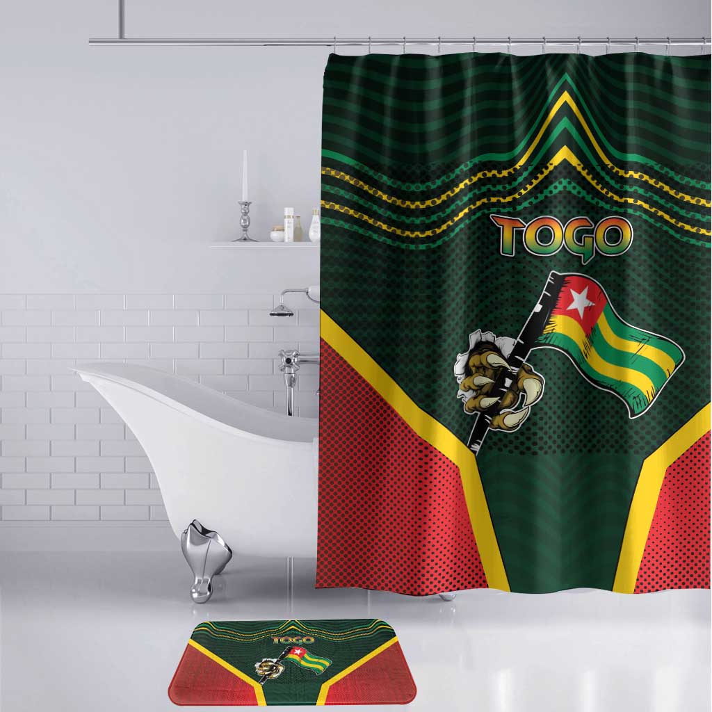 Togo Bathroom Set Lion Claw Flag Sport Style - African Pride