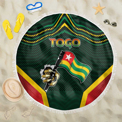 Togo Beach Blanket Lion Claw Flag Sport Style - African Pride