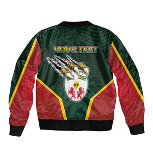 Personalized Togo Bomber Jacket Lion Claw Flag Sport Style - African Pride