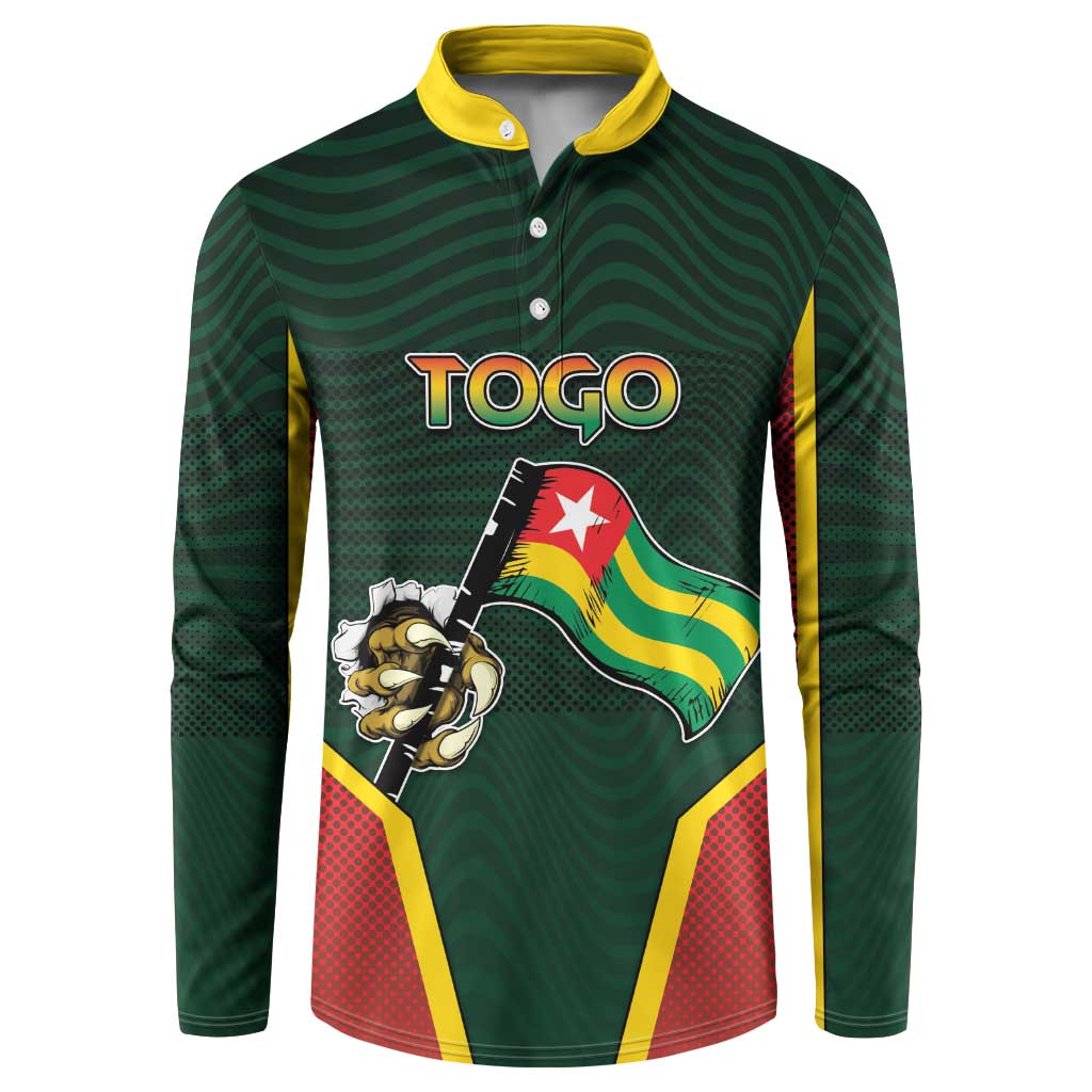 Personalized Togo Button Sweatshirt Lion Claw Flag Sport Style