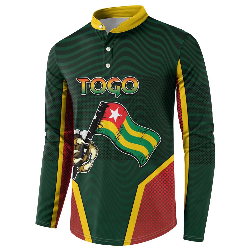 Personalized Togo Button Sweatshirt Lion Claw Flag Sport Style