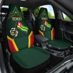 Togo Car Seat Cover Lion Claw Flag Sport Style - African Pride