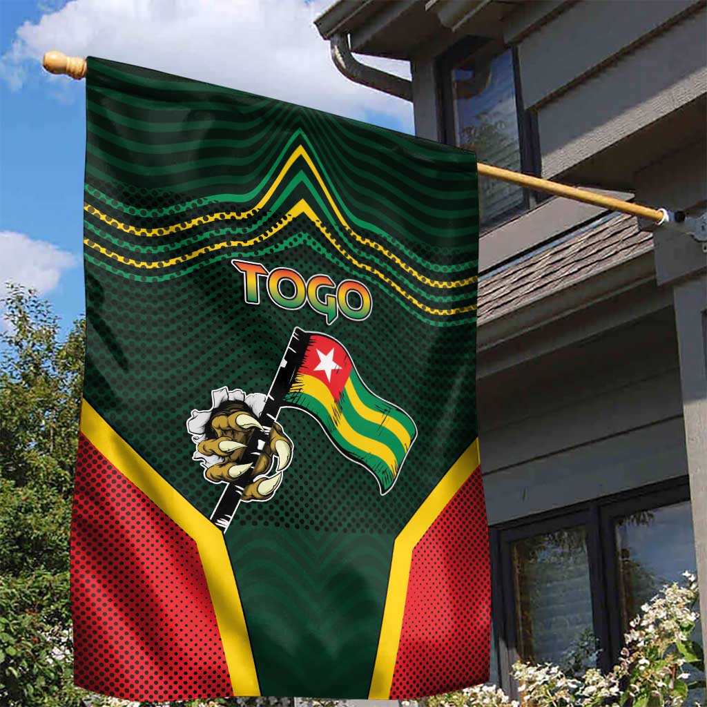 Togo Garden Flag Lion Claw Flag Sport Style - African Pride