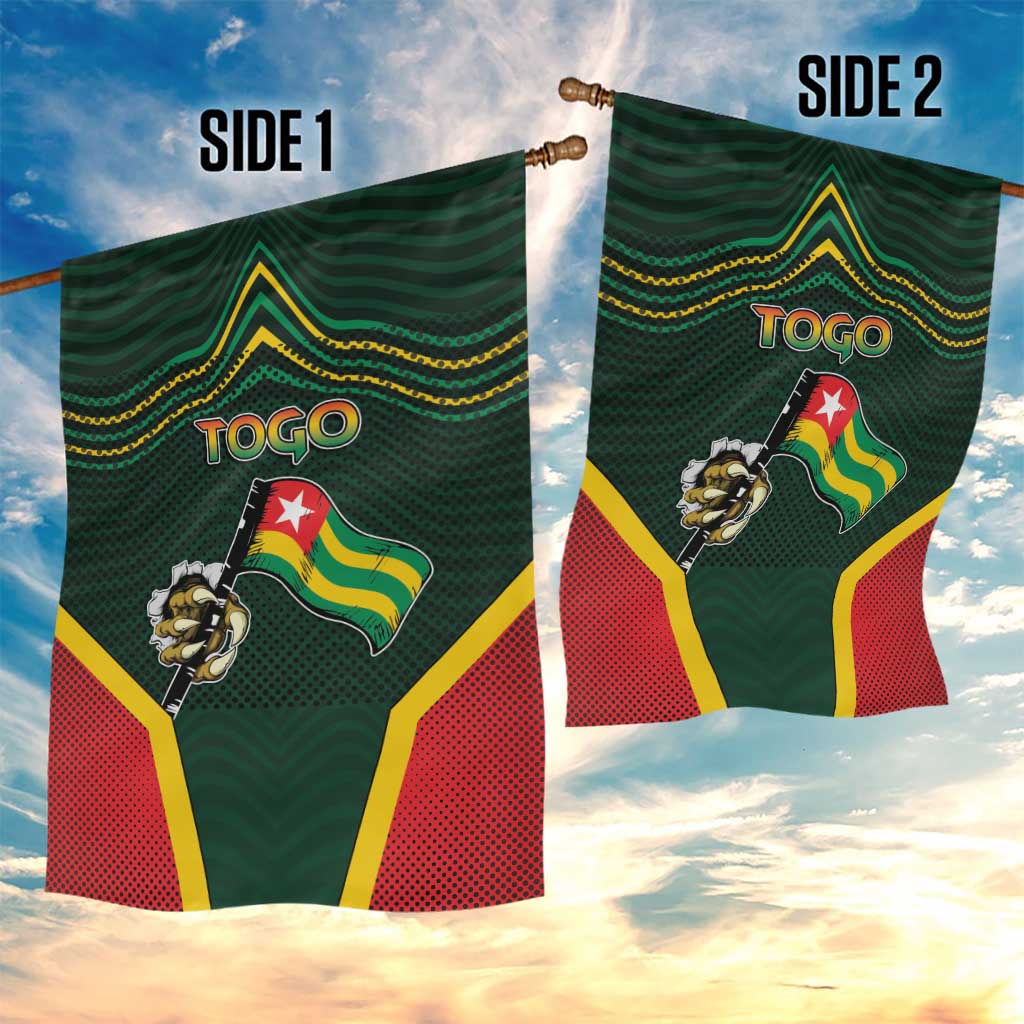 Togo Garden Flag Lion Claw Flag Sport Style - African Pride