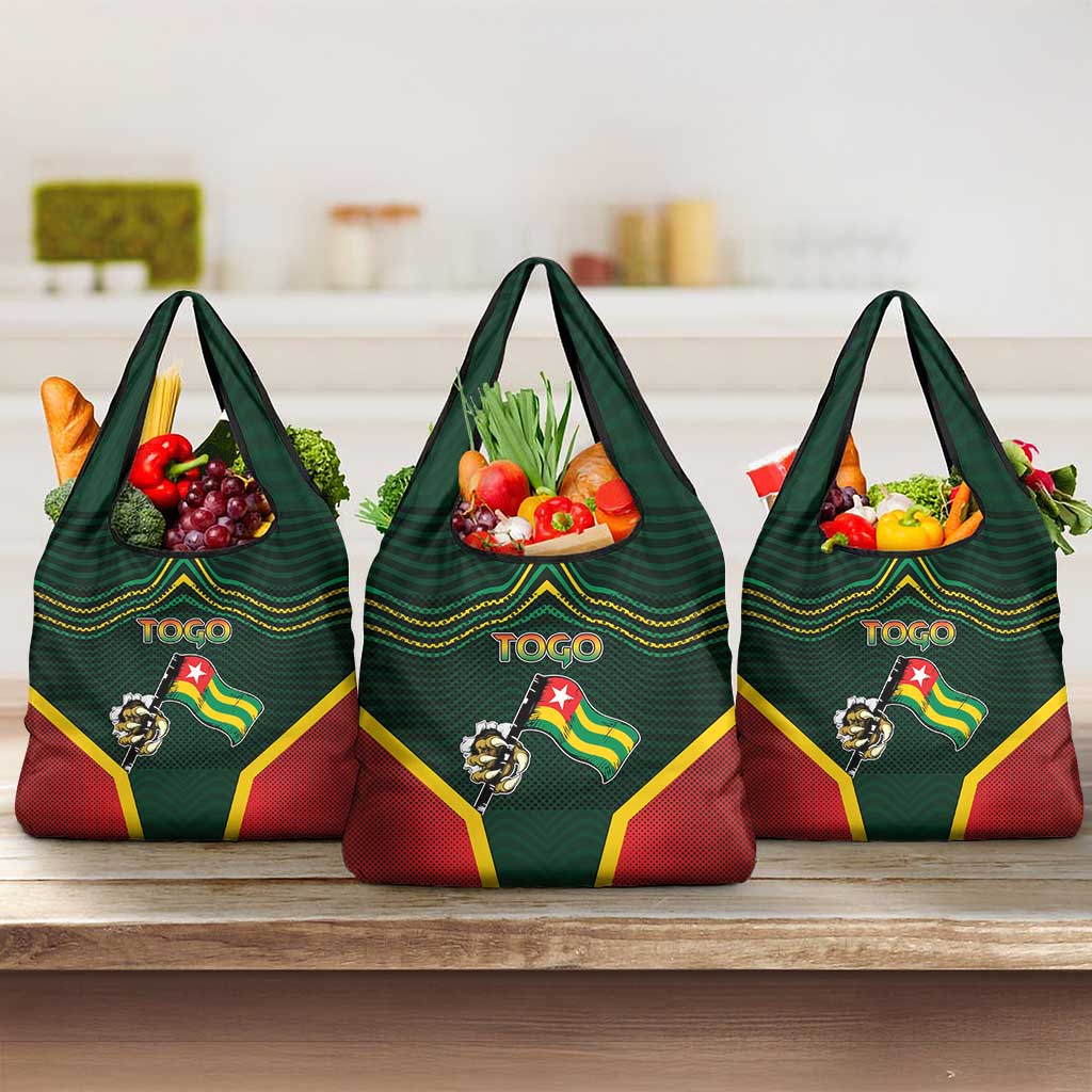 Togo Grocery Bag Lion Claw Flag Sport Style - African Pride