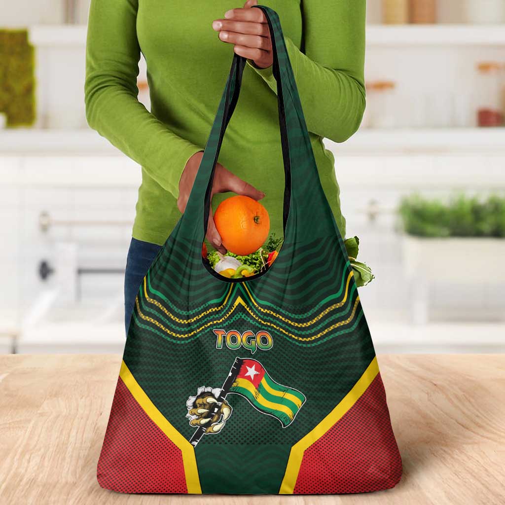 Togo Grocery Bag Lion Claw Flag Sport Style - African Pride